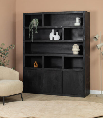 Boekenkast Sven XL zwart | 160cm