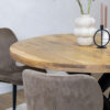 Eettafel Navi Naturel | 130cm | Rond | Matrixpoot