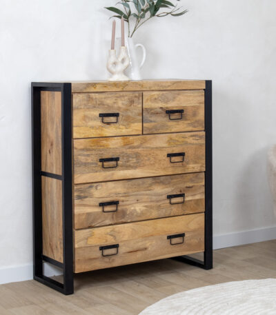 Ladekast 5-lades Viggo naturel | 100cm