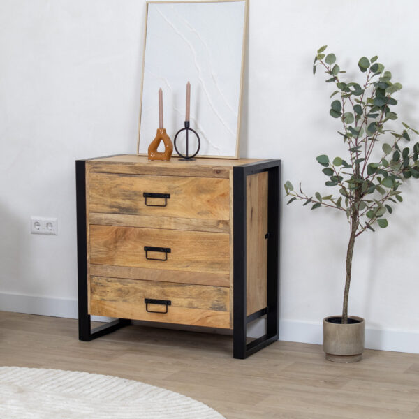 Ladekast Viggo 3 Lades naturel | 80cm