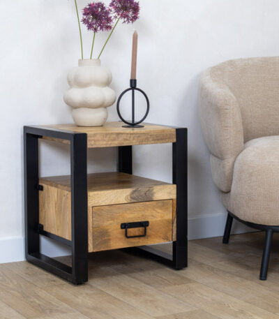 Nachtkastje Viggo naturel 1 lade | 45cm