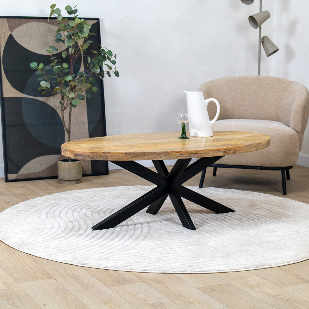 Salontafel Navi naturel | Ovaal | 130cm