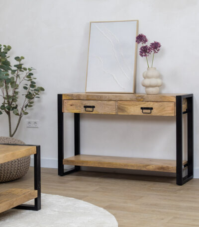Sidetable Viggo naturel met lades 120cm