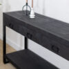 Sidetable Viggo zwart 4 lades | 180cm