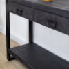 Sidetable Viggo zwart met lades 150cm