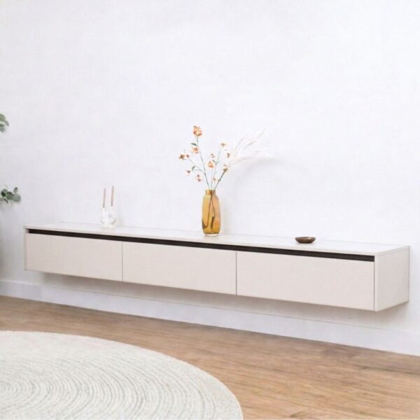 Nils Zwevend Tv meubel zand 240cm