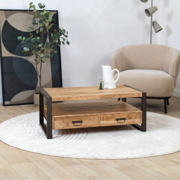 Salontafel Viggo 4 lades naturel 4 lades | 120cm