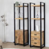 Viggo Boekenkast naturel | 3 lades | 55cm