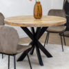 Navi Eettafel Naturel | Rond | Matrixpoot | 110cm - Afbeelding 2