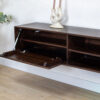 Sigge Zwevend Tv meubel walnoot | 200cm - Afbeelding 4