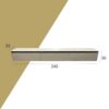 Nils Zwevend Tv meubel zand | 240cm - Afbeelding 10