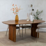 Aki Eettafel bruin | Deens Ovaal | 200cm