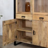 Viggo Vitrinekast naturel | 115cm - Afbeelding 3