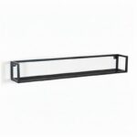 Isa Wandplank zwart | 120cm
