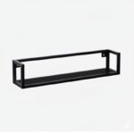 Isa Wandplank zwart | 60cm